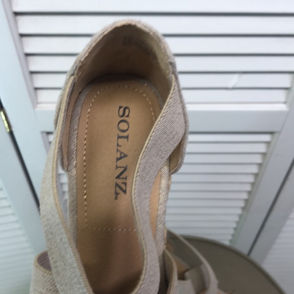 Solanz Helena Jute Espadrilles Wedge Sz 8 - Picture 8 of 10